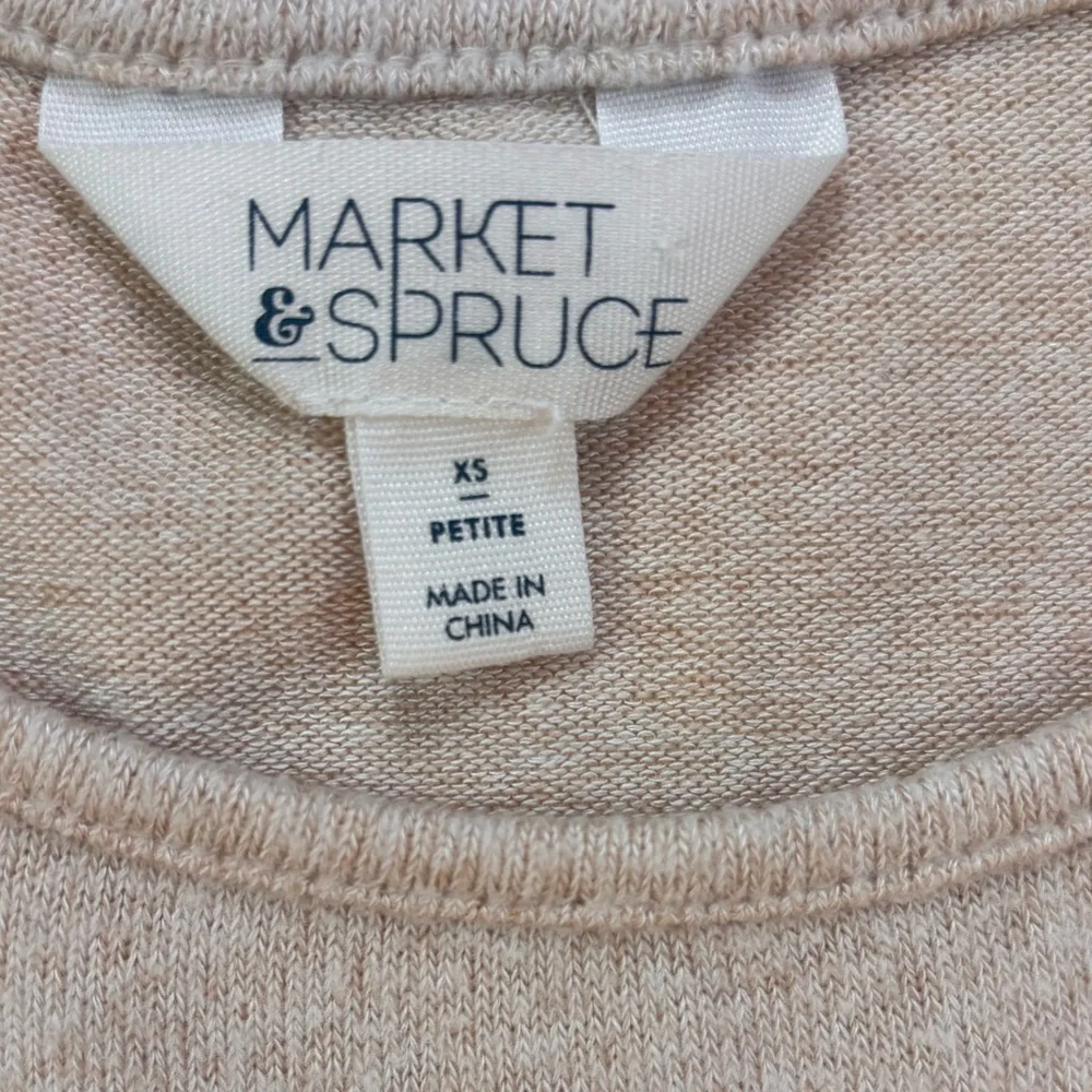 Market & Spruce Women’s Striped Sweater Button Detail Size Petite XS - Picture 2 of 6